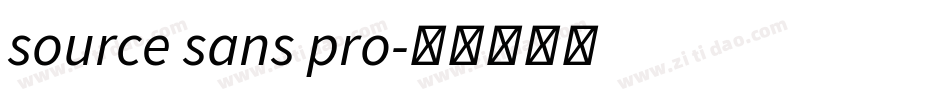 source sans pro字体转换